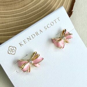 Kendra Scott LoveShackFancy Pink Bow Earrings